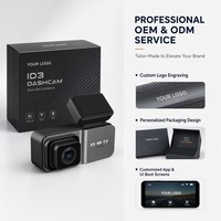Caméra de tableau de bord 4K personnalisée en usine, double canal avant et arrière, écran 3,18'', contrôle via application WiFi, module de stationnement, DVR de voiture