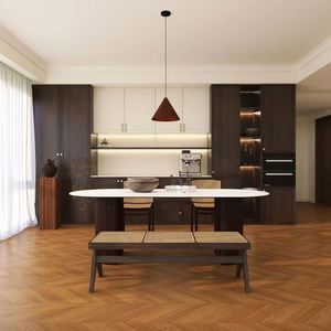 Différents styles de conception d'armoires de cuisine modernes 2025 Source d'usine Panneaux de contreplaqué en bois aggloméré écologiques résistants à l'eau - Product Image 4