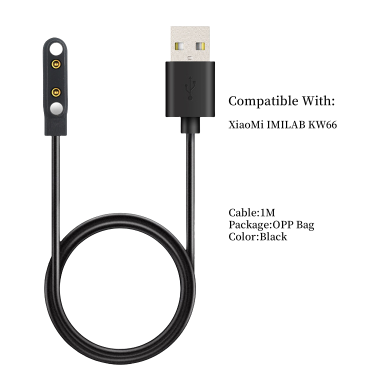USB Charging Cable Base Cord for XiaoMi IMILAB KW66 Smart Watch