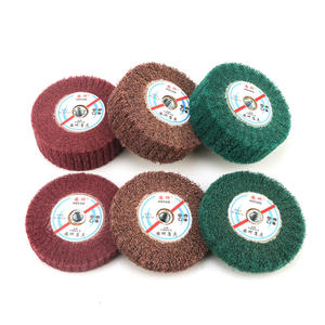 Disque de brosse pour meuleuse d'angle 100 mm avec trou fileté 10 mm, tampons de ponçage en mousse pour polissage du métal et tampon de récurage en acier inoxydable - Product Image 5