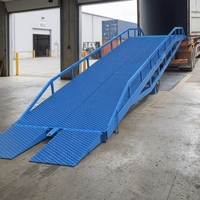 Rampe de chargement portable en acier avec rails latéraux pour déchargement de conteneurs DCQ-12
