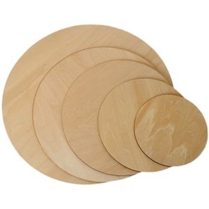 แผ่นไม้บางกลมสีธรรมชาติหนา 3 มม. สำหรับงานฝีมือ DIY ระบายสี ตกแต่งบ้าน - Product Image 5