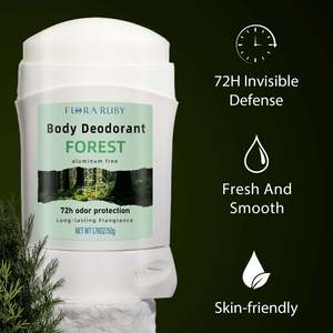 Déodorant en stick personnalisé avec logo de marque privée, ingrédients naturels non irritants, fraîcheur longue durée, soin biologique - Product Image 2