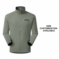 Veste Softshell d'extérieur imperméable coupe-vent à séchage rapide pour homme, style tendance, fermeture éclair debout, vêtements d'hiver, logo personnalisé, décontractée