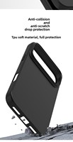 Coque de protection souple antichoc en TPU mat couleur unie pour 17 Pro Max, anti-chute, flexible, vente en gros