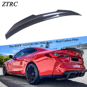 For 4 Series G22/G82 M4 PSM Style Real Carbon Fiber Material Rear Spoiler Trunk Wing 2020-2025 - Product Image 1