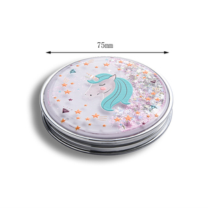 <span class=keywords><strong>Miroir</strong></span> compact de dessin animé, <span class=keywords><strong>miroir</strong></span> de maquillage mignon et adorable, <span class=keywords><strong>miroir</strong></span> cosmétique rond portable pour cadeau - Product Image 4