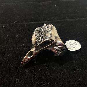 Anillo de moda al por mayor con diseño de cuervo vikingo y cabeza de pájaro celta, estilo Helm of Awe - Product Image 3