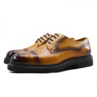 Chaussures en cuir véritable Goodyear Welted de luxe Zapatos Para Hombre Chaussures en cuir faites à la main pour hommes Chaussures décontractées de marque célèbre pour hommes