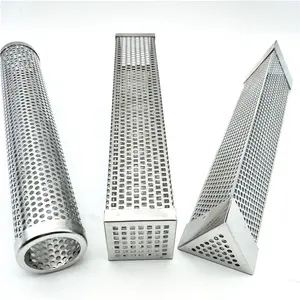 6" 12" Stainless Steel 304 Sheet Perforated Filter Mesh Tube