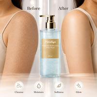 Gel Douche Exfoliant Bio Éclaircissant au Lait de Chèvre et Vitamine C, Effet Scintillant et Lumineux, Marque Blanche en Gros