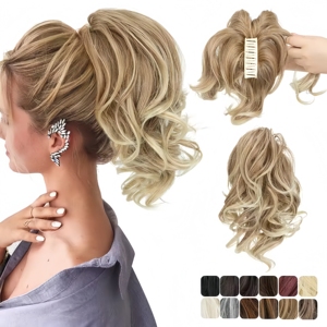 Extensiones <span class=keywords><strong>de</strong></span> <span class=keywords><strong>Cabello</strong></span> Sintético con Clip para Cola <span class=keywords><strong>de</strong></span> Caballo, Postizo, Moño, <span class=keywords><strong>Cabello</strong></span> Falso Negro, Rubio, Natural, Trenza Falsa para Mujer - Product Image 1