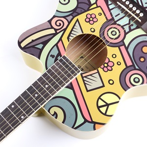 <span class=keywords><strong>Guitarra</strong></span> Acústica de <span class=keywords><strong>40</strong></span> Pulgadas con Patrón de Cartón de Fábrica China para Principiantes - Product Image 6