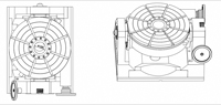 Table rotative inclinable robuste de 630 mm, indexeur rotatif à angle réglable pour machine de fraisage CNC