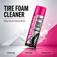 Spray de mousse pour pneus en gros sous marque privée 650ml pour lavage automobile professionnel et detailing auto