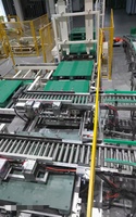 Système de convoyeur à rouleaux automatisé à usage intensif Maxsen Entrepôt de transport de palettes empileur Destacker