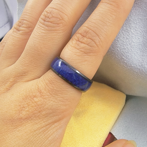 Anillo Inteligente NFC NTAG216, Tarjeta de Visita Digital, Compartir vCard para LinkedIn, Instagram, Facebook, Negro, Diseño de Madera, Cerámica, Resistente al Agua - Product Image 6