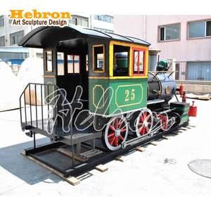 Locomotora de Vapor Vintage Nostálgica, Modelo Grande de Hierro Personalizado, Fabricantes de Modelos de Trenes, Decoración para Tiendas y Bares - Product Image 4