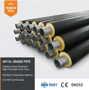 <span class=keywords><strong>Tube</strong></span> <span class=keywords><strong>pré</strong></span>-<span class=keywords><strong>isolé</strong></span> en polyéthylène haute densité souterrain, isolation thermique en polyuréthane, tuyau en acier, <span class=keywords><strong>chauffage</strong></span> collectif moderne - Product Image 2