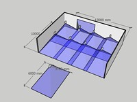 Système de projection proportionnelle 1:1 Colable pour la conception de maisons, 1300 pieds carrés, installation facile, 8 projecteurs UST 10k