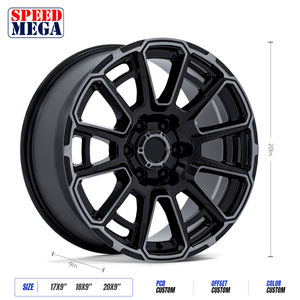 ล้อฟอร์จขนาดใหญ่พิเศษแบบเว้าลึก Speed Mega ขนาด 22-30 นิ้ว ผลิตจากอลูมิเนียมอัลลอย สำหรับรถบรรทุกและรถออฟโรด - Product Image 2