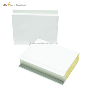 Panneau sandwich en <span class=keywords><strong>laine</strong></span> <span class=keywords><strong>de</strong></span> <span class=keywords><strong>roche</strong></span> Glostar 50mm 100mm, isolation en mousse PU, panneau mural en EPS, panneau mural pour laboratoire, salle blanche - Product Image 4