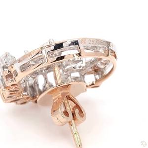 Pendientes Clásicos de Oro con Diamantes para Mujer, Brillo Brillante, Joyería Fina de Moda, Regalo para Boda, Compromiso, Fiesta - Product Image 1