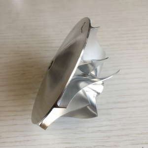 HX35 53.88/78.00毫米5 + 5叶片高性能涡轮铣削/铝2618/方坯压缩机轮 - Product Image 4