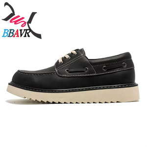 Chaussures Décontractées Hommes de Qualité Supérieure, Modèle Personnalisé, Baskets en Cuir à Enfiler ou à Lacets, Style Marche - Product Image 2