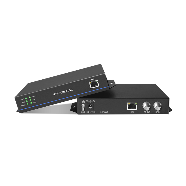 Hot Selling Portable IP 4*RF DVB-C/DVB-T Output Digital TV QAM Modulator Multi-Channel Radio TV Broadcasting Equipment Gigabit