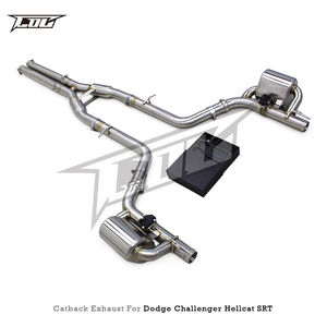 Auto Valvetronic Catback para Dodge Challenger Hellcat SRT 6,2 T 2016-2022 SUS304 H tubo resonador Catback silenciador carrera escape - Product Image 6