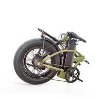 Vélo hybride électrique pliant à vitesse variable de 20 pouces batterie 48v10.4ah moteur 500w gros pneu motoneige vélo