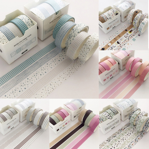 Papeterie décorative de Ruban Washi Autocollants Scrapbooking Grille Uni Mignon Rubans De Masquage - Product Image 3