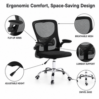 Chaise de bureau moderne pour dirigeant, chaise de bureau exécutive confortable, pivotante, ergonomique, en maille