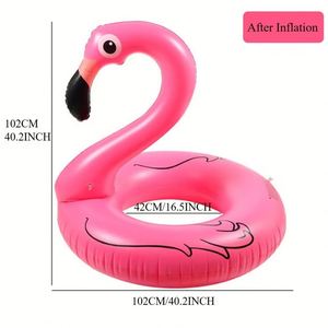 Flotador Inflable de PVC con Forma de Flamenco para Adultos, Adolescentes y Niños - Ideal para Fiestas en la Playa, Hecho en China - Product Image 4