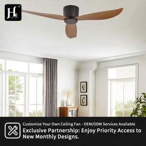 Ventilateurs de plafond décoratifs à LED à économie d'énergie et ventilateurs de plafond avec télécommande - Product Image 5