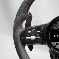 Volante de Fibra de Carbono de Alta Calidad para Mercedes Benz W205 W213 W222 CLA CLS GLA GLC GLE GLS C43 C63 AMG