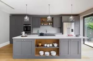 Muebles Completos, Modelo Plano, Estilo Moderno y Elegante, Modular de Lujo, Proveedor de Exteriores, Gabinete de Cocina Personalizable y Económico - Product Image 6