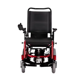 Sedia a rotelle pieghevole elettrica leggera ruota posteriore gonfiabile da 12 pollici