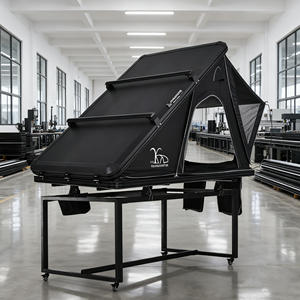 เต็นท์หลังคารถยนต์ทรงสามเหลี่ยมแบบใหม่ ขนาด 210x130x150 ซม. ทำจากอลูมิเนียมแข็งแรง - Product Image 4