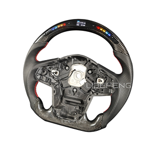 Volante de fibra de carbono Rpm Led de alta calidad OEM para <span class=keywords><strong>Audi</strong></span> <span class=keywords><strong>A3</strong></span> A4 A5 Rs3 Rs4 Rs5 Rs6 Rs7 S3 S4 S5 S6 S7 2017 a <span class=keywords><strong>2023</strong></span> - Product Image 2