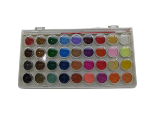 Ensemble de peinture <span class=keywords><strong>à</strong></span> <span class=keywords><strong>l</strong></span>'aquarelle solide <span class=keywords><strong>lavable</strong></span> de 36 couleurs, professionnel, non toxique, emballage en boîte transparente - Product Image 2