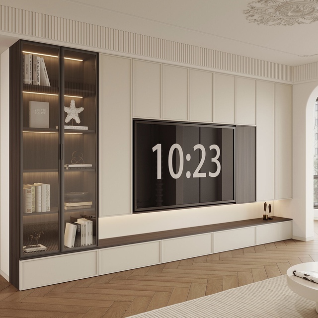 Modern Tv Stand Entertainment Center Tv Stand With Large Storage Console Table Media Cabinet For Living Room Bedroom White