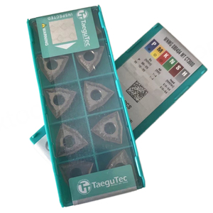 TaeguTec 100% Original WNMG080404MT CT3000 Insertos de Carburo para Torneado Externo, Herramienta de Corte para Torno CNC con Recubrimiento PCD Personalizable - Product Image 1
