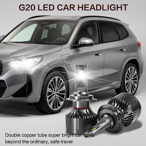Bombilla LED <span class=keywords><strong>G20</strong></span> 12V 110W 20000LM para Auto, H4 H13 H1 H7 H11 9005 9006 9012, Faro Delantero LED para Auto y Motocicleta Universal - Product Image 2