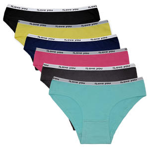 Mutandine a righe alla moda in 100% cotone, ragazza <span class=keywords><strong>giovane</strong></span> colorata che indossa mutandine - Product Image 6