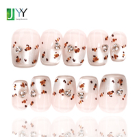 Faux ongles en acrylique faits main en gros avec logo personnalisé Apex, de haute qualité, rouge bordeaux, couvrance totale, fournisseur d'embouts de gel pour ongles.