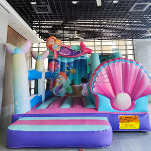 Château gonflable commercial écologique imperméable pour enfants, aire de jeux gonflable océan sirène, combo rebondissant Meerjungfrau, château de saut - Product Image 1