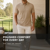 Groothandel 220g Ousha katoenen grote piqué heren poloshirt korte mouw effen kleur ademend zacht OEM op maat