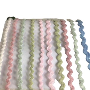 5mm 8mm vêtements chapeau dentelle ruban sac artisanat décoratif <span class=keywords><strong>laine</strong></span> <span class=keywords><strong>bord</strong></span> incurvé coupe S Ric rac Polyester Textile Zig Zag sangle garniture - Product Image 1